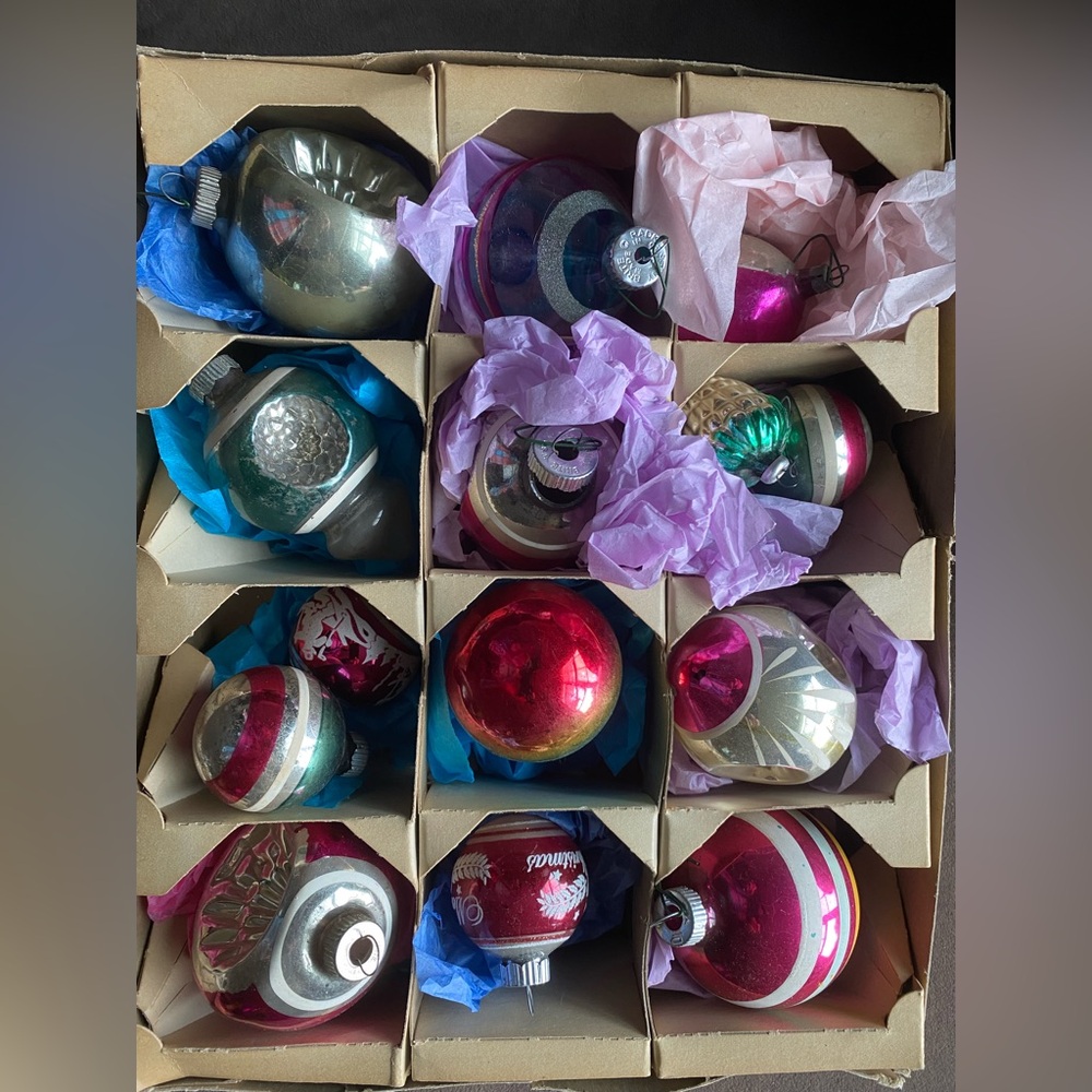 Festive Ornament Collection - Red, Silver, Pink